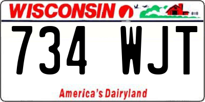 WI license plate 734WJT
