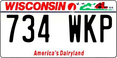 WI license plate 734WKP