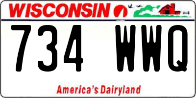 WI license plate 734WWQ