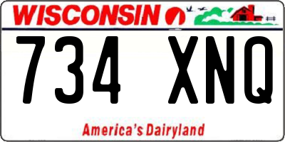 WI license plate 734XNQ
