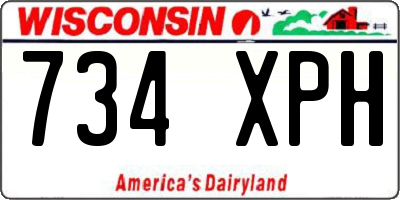 WI license plate 734XPH