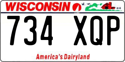 WI license plate 734XQP