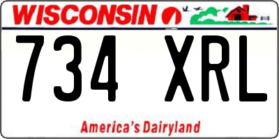 WI license plate 734XRL