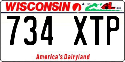 WI license plate 734XTP