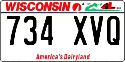 WI license plate 734XVQ