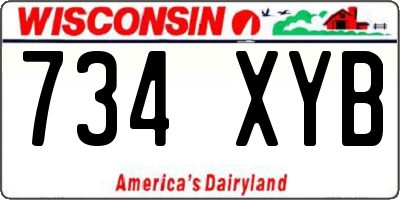 WI license plate 734XYB