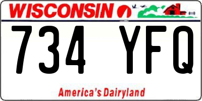 WI license plate 734YFQ