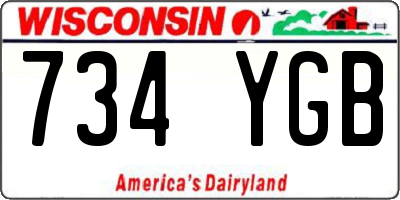 WI license plate 734YGB