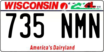 WI license plate 735NMN