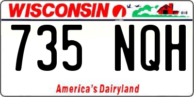 WI license plate 735NQH