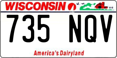 WI license plate 735NQV