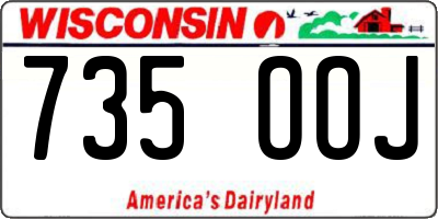 WI license plate 735OOJ