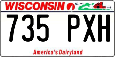 WI license plate 735PXH