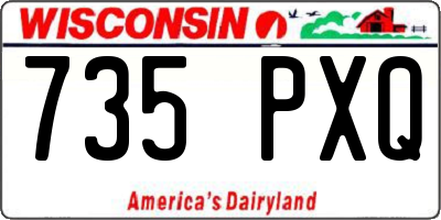 WI license plate 735PXQ