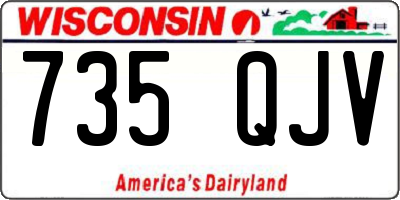 WI license plate 735QJV
