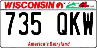 WI license plate 735QKW