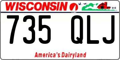 WI license plate 735QLJ