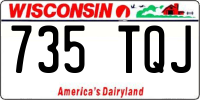 WI license plate 735TQJ