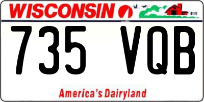 WI license plate 735VQB