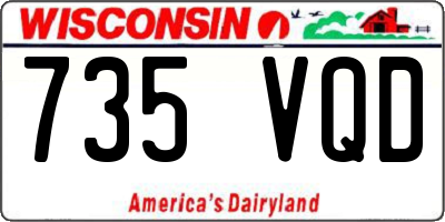 WI license plate 735VQD