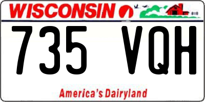 WI license plate 735VQH