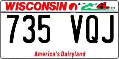 WI license plate 735VQJ