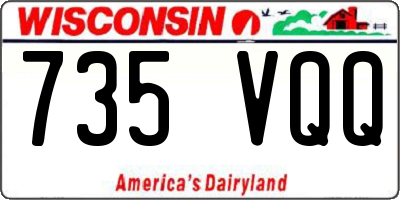 WI license plate 735VQQ