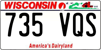 WI license plate 735VQS