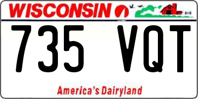 WI license plate 735VQT