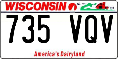 WI license plate 735VQV