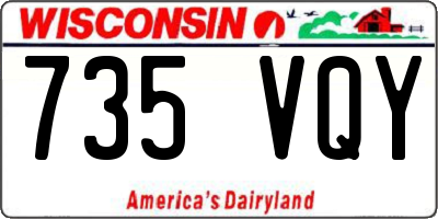 WI license plate 735VQY