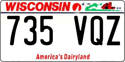 WI license plate 735VQZ
