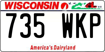 WI license plate 735WKP