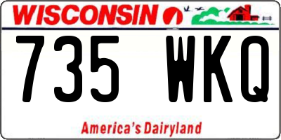 WI license plate 735WKQ