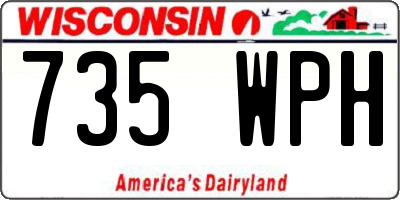 WI license plate 735WPH