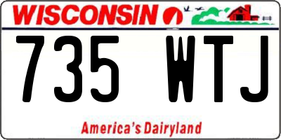 WI license plate 735WTJ