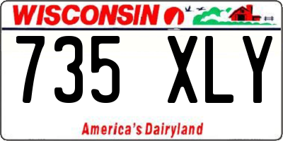 WI license plate 735XLY