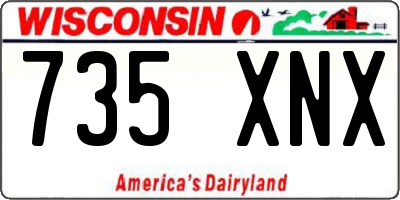 WI license plate 735XNX