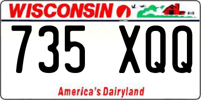 WI license plate 735XQQ
