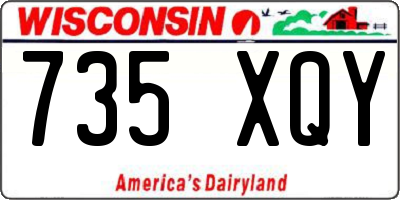 WI license plate 735XQY