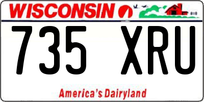 WI license plate 735XRU