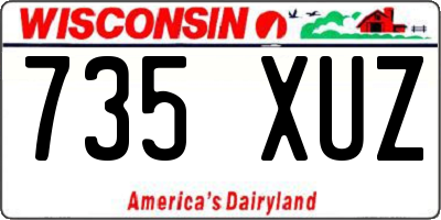 WI license plate 735XUZ