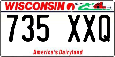 WI license plate 735XXQ