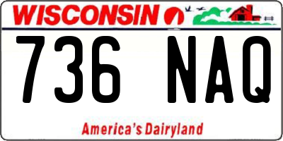 WI license plate 736NAQ