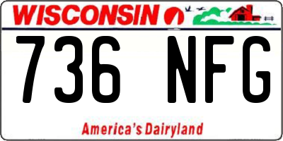WI license plate 736NFG
