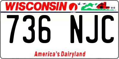 WI license plate 736NJC