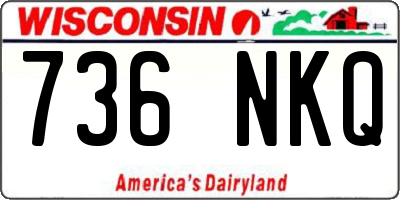 WI license plate 736NKQ