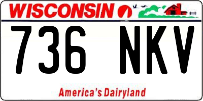 WI license plate 736NKV