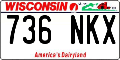 WI license plate 736NKX
