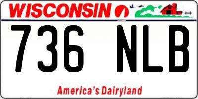WI license plate 736NLB